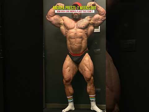 ANDREA PRESTI 7 WEEKS OUT OLYMPIA 2023 TRAINING ARMS #shorts #bodybuilding #fitness