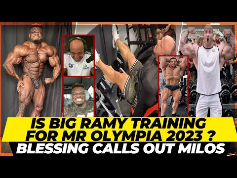Big Ramy legs workout 9 weeks out of Mr Olympia 2023 +Blessing calls out Milos & Regan +Michal Krizo