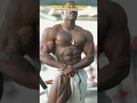 Terrence Ruffin 1 week out of Dubai Pro 2023 . Should Dubai Pro be an Open qualifier? #bodybuilding
