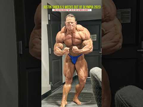 Justin Shier 6.5 weeks out of his Olympia debut. Can he crack top 10 ? #shorts #bodybuilding
