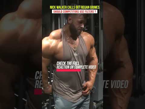 Nick Walker calls out Regan Grimes for using filters #mrolympia #bodybuilding #fitness #shorts