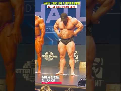 Super Human bodybuilder James Hollingshead guest posing #bodybuilding #mrolympia #fitness