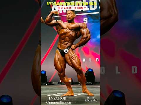 Best classic bodybuilder from Brazil Ramon Dino 6 weeks out of the Olympia , Best abs ? #mrolympia