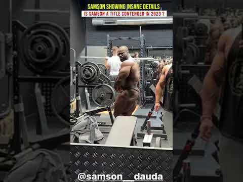 Samson Dauda looking ridiculous 6 weeks out of Olympia 2023 #mrolympia #bodybuilding #fitness