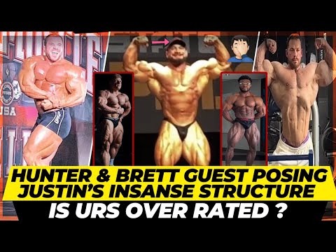 Hunter Labrada & Brett Wilkin guest Posing 6 weeks out + Justin’s insane structure + Urs’s potential