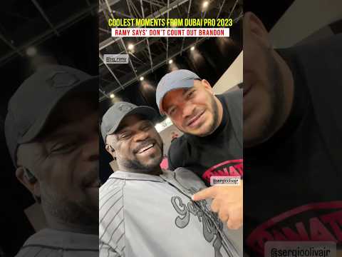 Big Ramy & Brandon Curry in Dubai pro 2023 -moments you dont wanna miss #dubaipro #bodybuilding