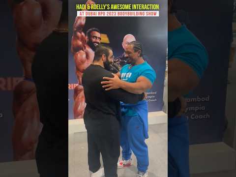 Hadi Choopan & Roelly’s coolest interaction at dubai Pro 2023 #dubaipro #bodybuilding