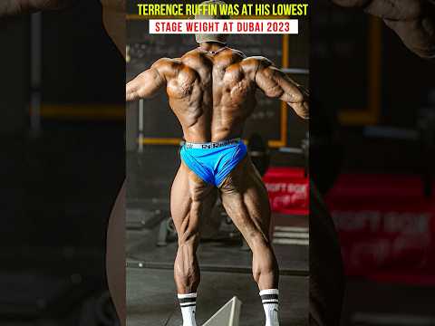 Terrence Ruffin was at his lowest stage weight at Dubai Pro 2023 #mrolympia #gym #bodybuilding