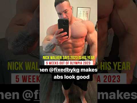 Nick Walker 5 weeks out of the Olympia 2023 . Can Nick Walker win ? #mrolympia #bodybuilding #gym