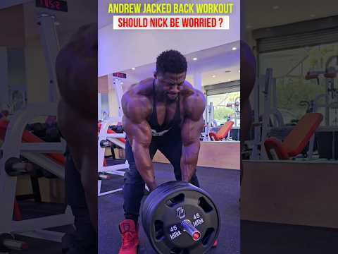 Can Andrew Jacked Beat Nick Walker ? 4 weeks out back workout update #bodybuilding #gym #fitness