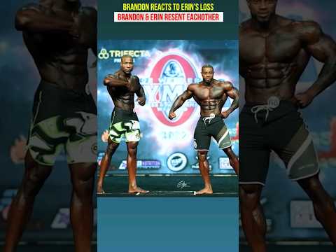 Brandon reacts to Erin’s loss at Legion Sports 2023 in men’s physique #bodybuilding #fitness #gym