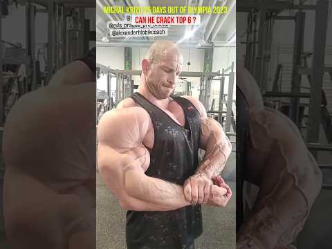 Michal Krizo looking freaky 25 days out of Mr Olympia 2023 #bodybuilding #fitness #gym