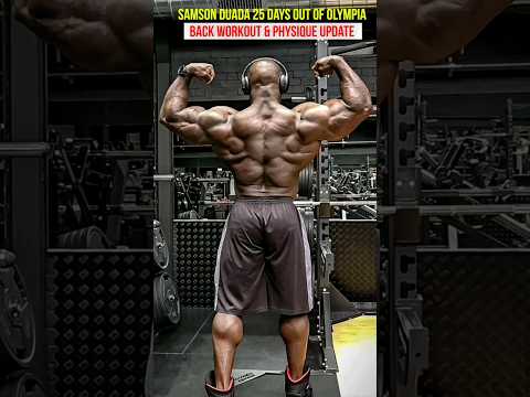 Samson Dauda is coming for Gold at Mr Olympia 2023 , 25 days out back workout #bodybuilding #gym