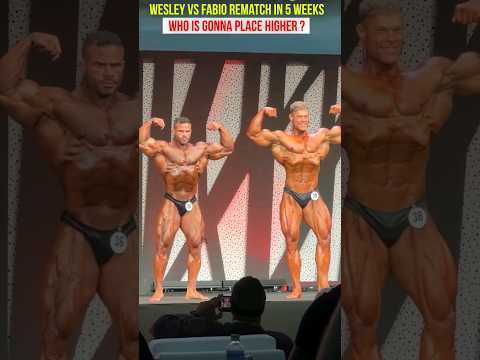 Wesley vs Fabio Junio rematch in 5 weeks at Mr Olympia 2023 classic physique #bodybuilding #fitness