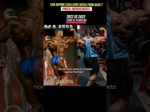 Derek’s insane transformation,  19 days out of the Olympia 2023 #bodybuilding #fitness #gym #workout