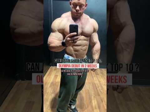 Why cracking top 10 at the Olympia this year is easier ? Justin Shier 2 weeks out #bodybuilding #gym