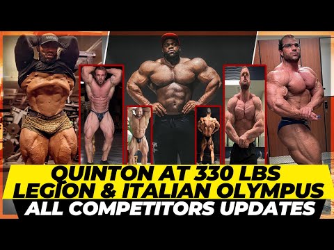 Quinton at 330 lbs + Can Hassan Crack top 10 ? Legion Sports & Italian Olympia 2023 all updates