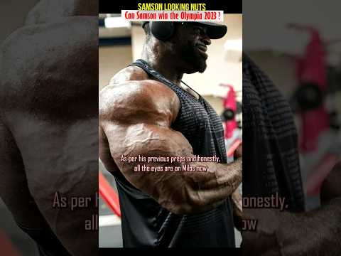 Samson Dauda looking nuts 2 weeks out of Mr Olympia 2033 #bodybuilding #fitness #gym #mrolympia