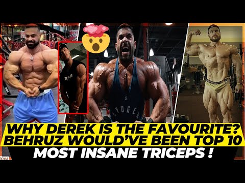 Can Derek have chest like Hadi ? Behruz would’ve been top 10 + Most insane triceps in bodybuilding