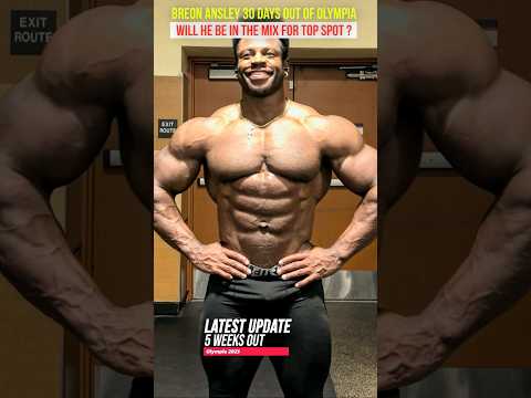 Breon Ansley 5 weeks out of the Olympia 2023 , Is he a title contender for classic physique ? #gym