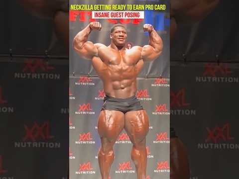 Rubiel Mosquera aka NeckZilla guest posing and getting ready for his pro card  #bodybuilding #gym