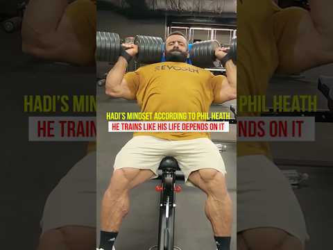 Hadi Choopan’s insane shoulder press 30 days of Mr Olympia 2023 . Is Hadi Under Pressure ? #fitness