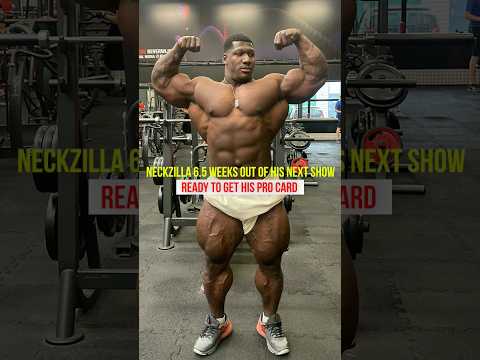 Rubiel Mosquera aka NeckZilla 6.5 weeks out of his next show #, #bodybuilding #gym #fitness