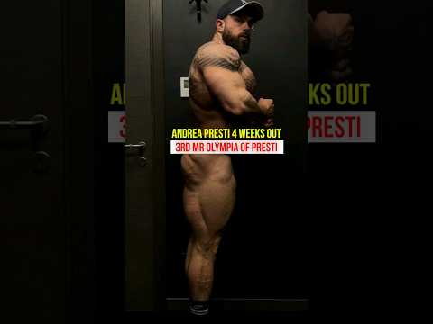 Best Bodybuilder from Italy Andrea Presti 4 weeks out of Mr Olympia 2023 . 3rd Olympia for Presti
