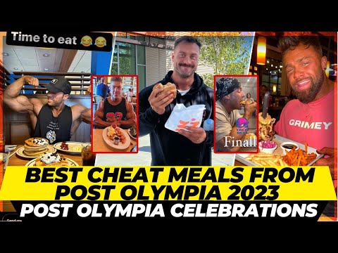 Best Cheat Meals & celebrations Post Olympia 2023 + How Bodybuilders eat on their Cheat Day ???