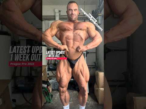 Roman Fritz going for his 7th show of 2023 bodybuilding season , 1 week out update #bodybuilding