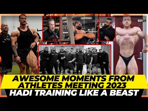 Moments you don’t wanna miss from Athletes Meeting ahead of Mr Olympia 2023+ Chris Bumstead+Hadi+Urs