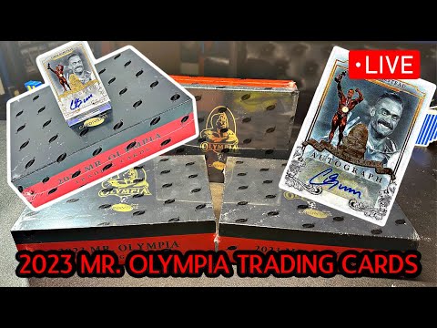 Opening up 2023 Mr. Olympia Trading Card Boxes Hunting a CBum Auto!!