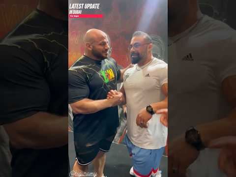 Big Ramy in Dubai with Behrouz & Brandon , Big Ramy isn’t done just yet #bodybuilding #mrolympia