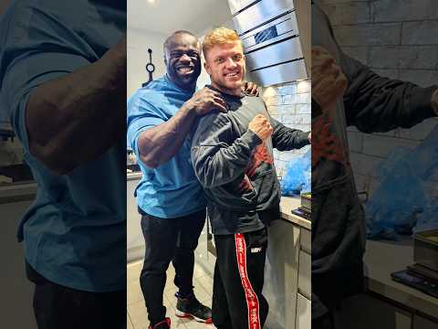 Urs Kalecinski training with Samson Dauda , getting ready for Arnold classic 2024 #bodybuilding