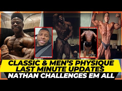 Classic Physique Mr Olympia last updates + Nathan’s challenge + Wasn’t close between Shaun & Keone