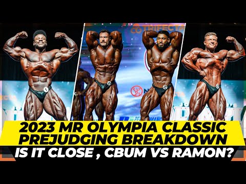 2023 Mr Olympia classic physique prejudging complete breakdown . Is it close between Chris & Ramon ?