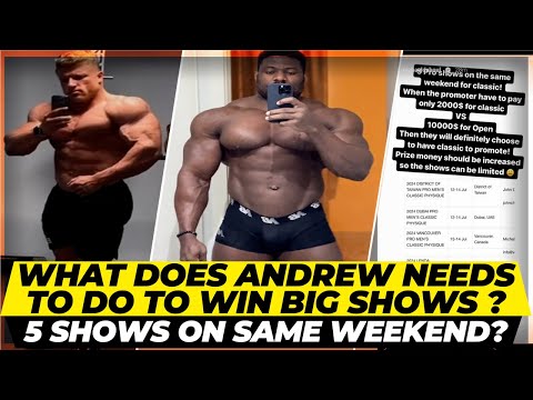 Andrew Jacked 10 weeks out of Arnold + Can Urs beat Breon & Ramon ? 5 Shows on same weekend ?