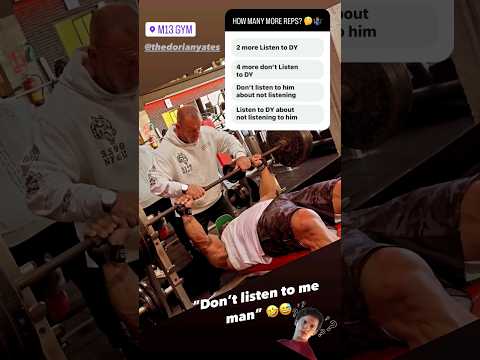 The Level of Intensity that Dorian Yates  Brings in the gym is crazy