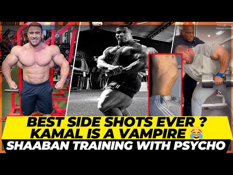 52 and still going strong + Neckzilla has the best side shots +Shaaban working with Chris for Arnold