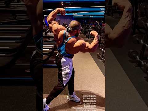 Hadi Choopan reminiscing Arnold’s 3 quarters back double Biceps