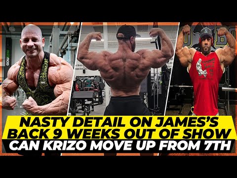 Nasty Details at 9 weeks out of Arnold + Krizo has tough climb ahead + Justin looks promising