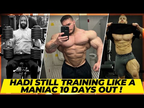 Hadi Choopan still training like a maniac 10 days out of Arnold 2024 + Nick’s shoulder to waist is ?