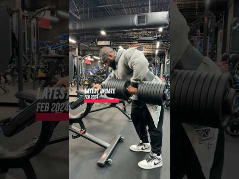 Hadi Choopan rowing 200 lbs dumbbell 7 days out of the show ?