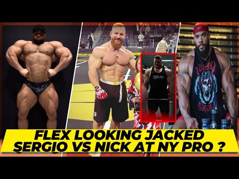 Flex Lewis looking jacked at 41 + Sergio vs Nick at New York ? Regan Grimes looking big as a house