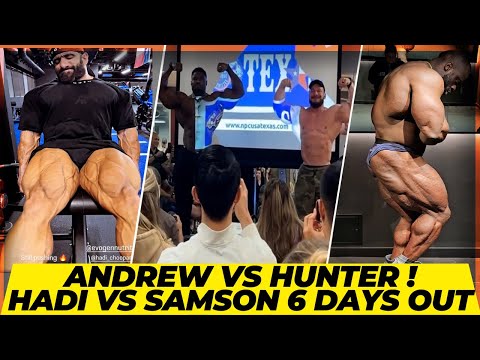 Hadi Choopan still being pushed hard by Hany + Samson Dauda looks Dry & peeled +Andrew & Hunter duel