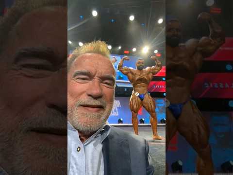 Arnols Schwarzenegger chooses Hadi over Samson Dauda at 2024 Arnold Classic