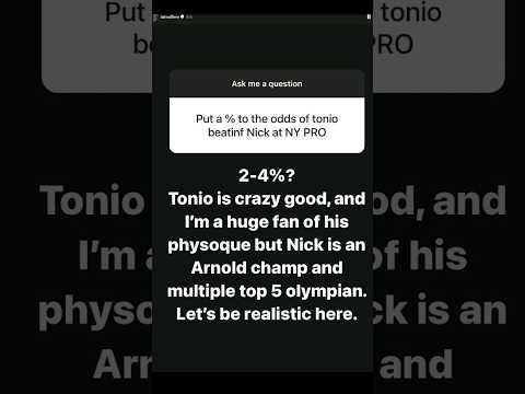 What are the chances of Tonio Burton beating Nick Walker at New York Pro 2024