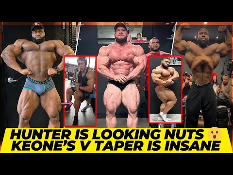 Hunter Labrada is looking Nuts + Keone’s insane v taper in off season + Quinton’s next show + Wesley