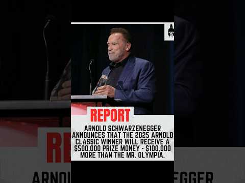 Arnold Schwarzenegger puts Olympia on Notice+Prize money increased to 500k$. 100k more than Olympia