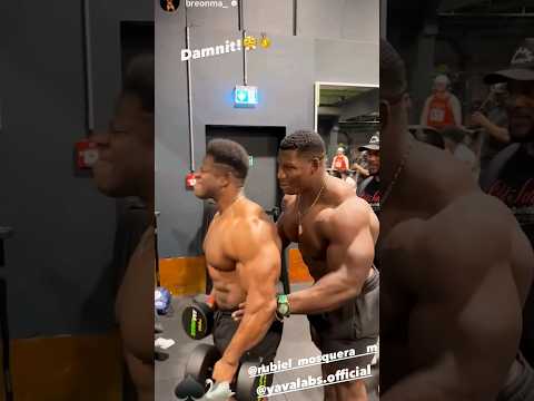 Breon Ansley and Rubiel Mosquera training together in fibo Germany